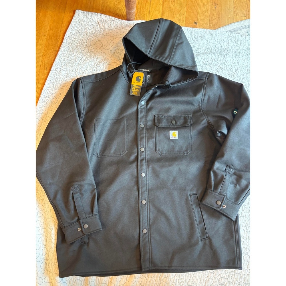 Carhartt Rain Defender Relaxed Fit Heavyweight Jacket Black Size XL